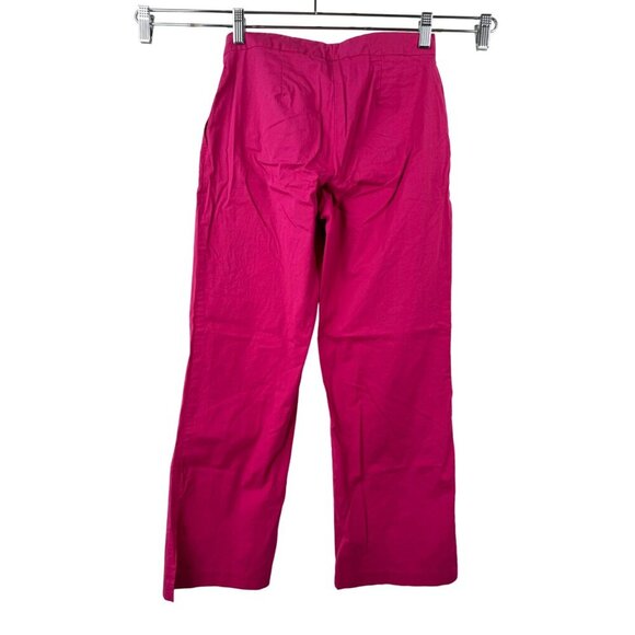 VTG Rampage USA Hot pink Wide leg low rise Cropped Pants Y2K sz S - Picture 3 of 8